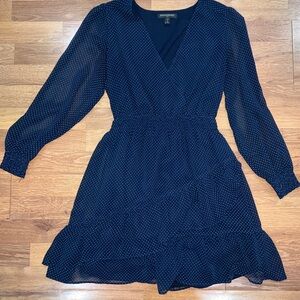 Banana Republic Navy Long Sleeve Dress